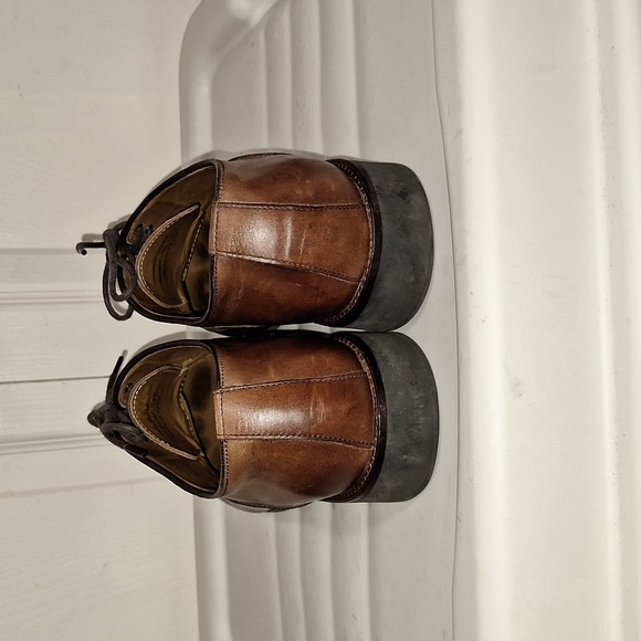 Johnston & Murphy "Hollis" cap toe oxford leather lace up dress shoes - 9M - Picture 4 of 10